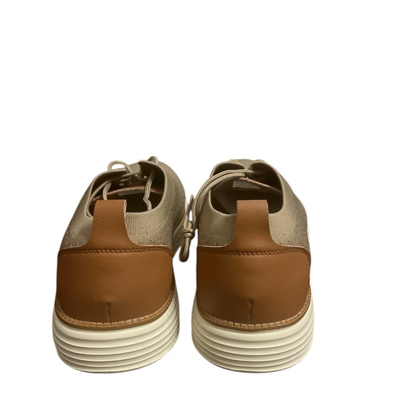 Men's Beige Knit Sneakers - Picture 3 of 5
